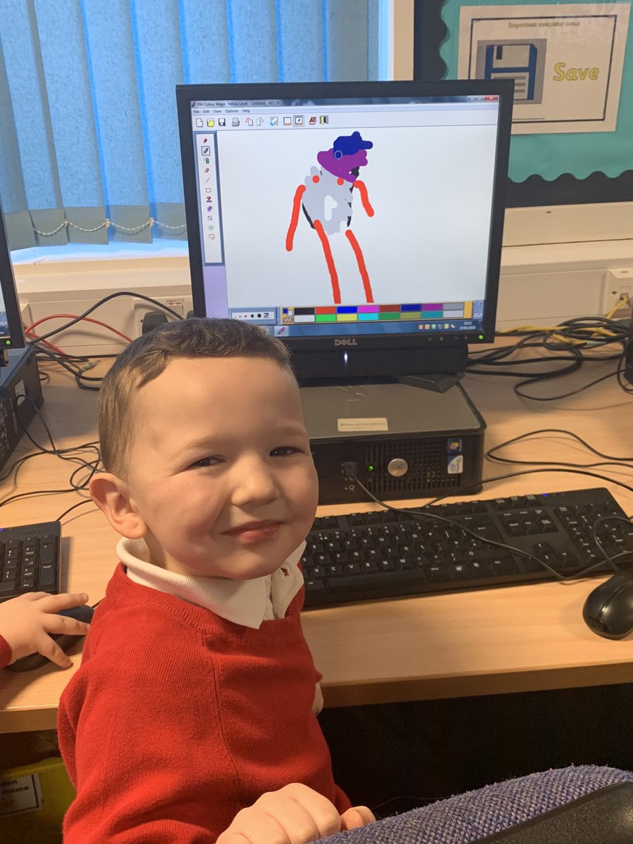 MrsWebster_Mus's tweet photo. We were learning about Internet Safety today in P1 @BankierPrimary We used #colourmagic to create Avatars to protect our identity #STEM @Schools_Digital @DennyHighSTEM @FCLeighWatson @claganach 🌈🌟 https://t.co/U8O8vhzS1Y