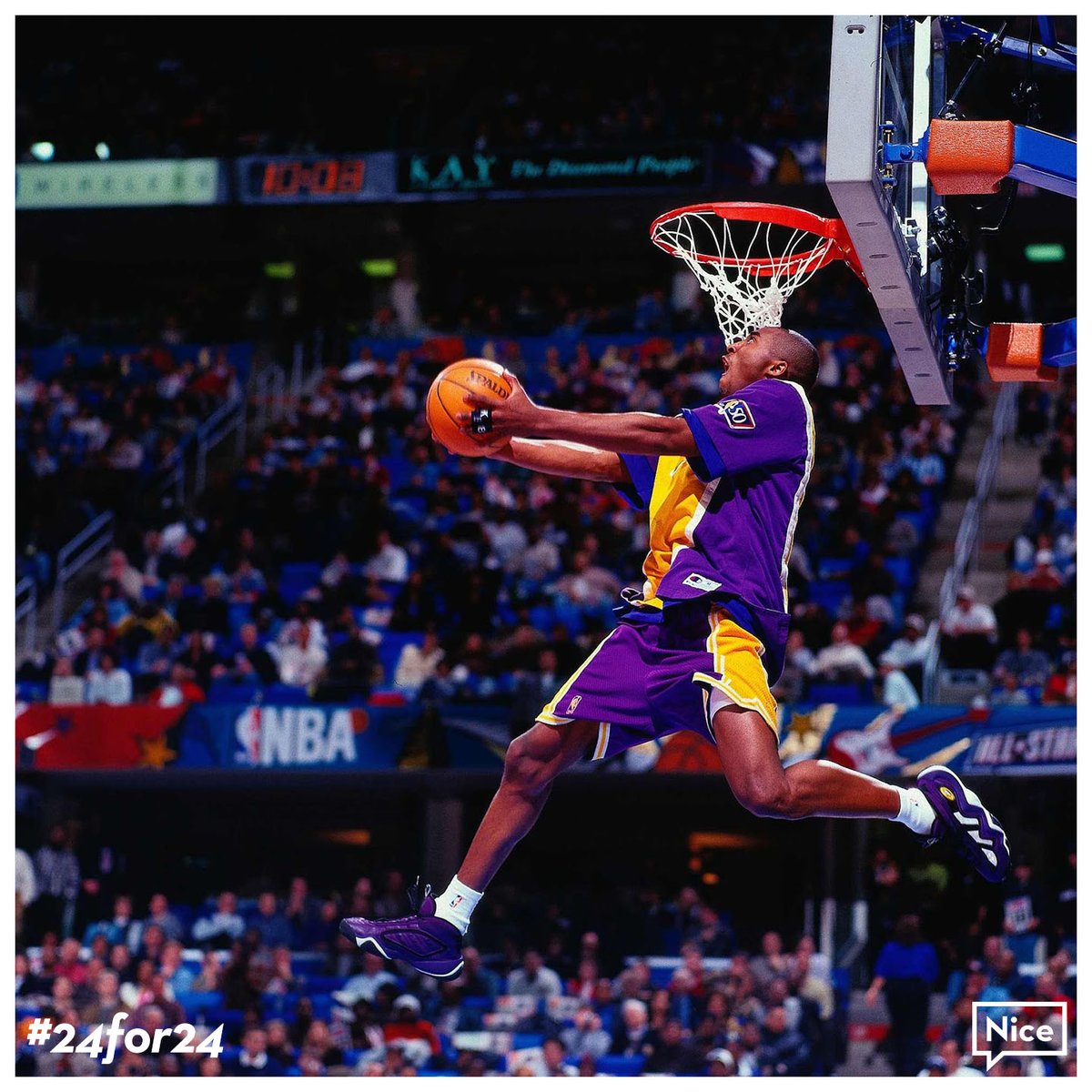 1997 KOBE BRYANT Los Angeles Lakers SLAM DUNK CHAMPION 8x10 Photo ROOKIE PICTURE 