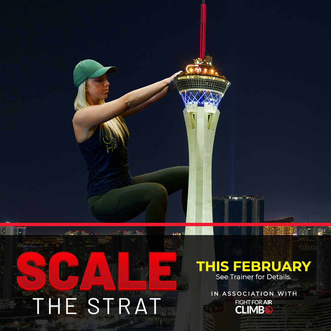 powerhour360's tweet photo. Help make a positive impact for lung health by participating in a Fight For Air Climb event on Feb 23. Let’s SCALE THE STRAT &amp; help raise money in support of the American Lung Association's mission while climbing the 108 Floors, 1,455 Stairs of The STRAT Tower. #PowerHour360 https://t.co/0fDpr7qz8b