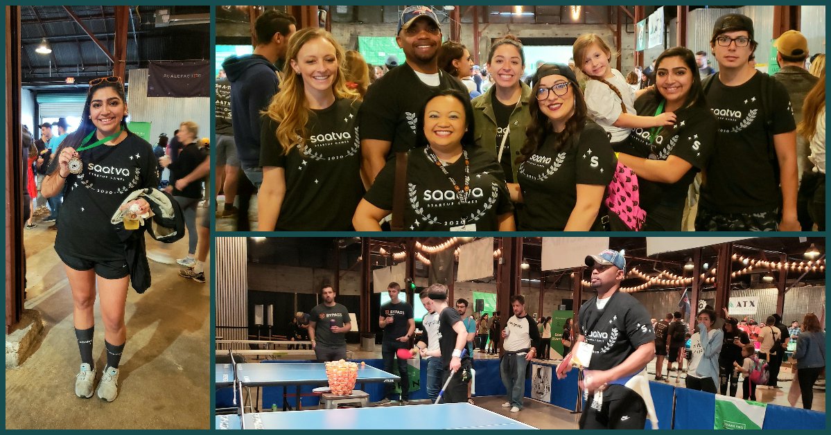 .@Hacanet staff teamed up with @SaatvaMattress for the @startupgames #CrushItForCharity fundraiser competition.  Company employees play a variety of games with the mission to donate proceeds to charity. we won 3rd place and will donate $7,500 to @AustinPathways! Thank you Saatva!