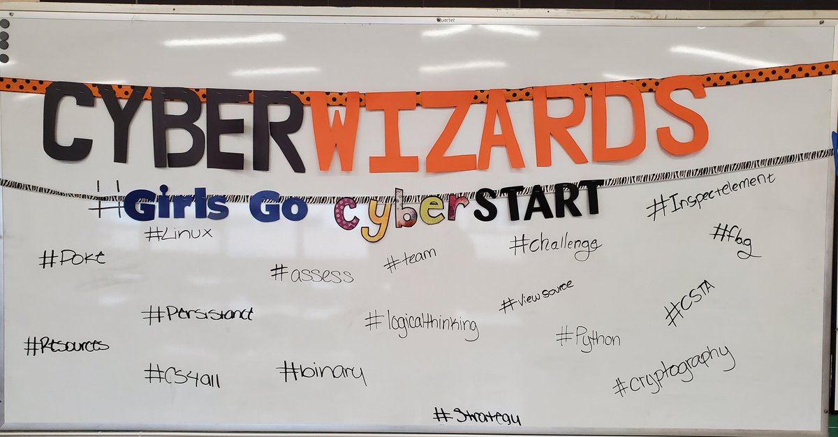 MoniqueRM86's tweet photo. @GGCyberStart Young ladies from #CyberWizards enjoy learning about #flags #viewsource #inspect while surpassing challenges in #Assess #GirlsGoCyberstart @WWHSWizardPride https://t.co/oKsWJNM7RK