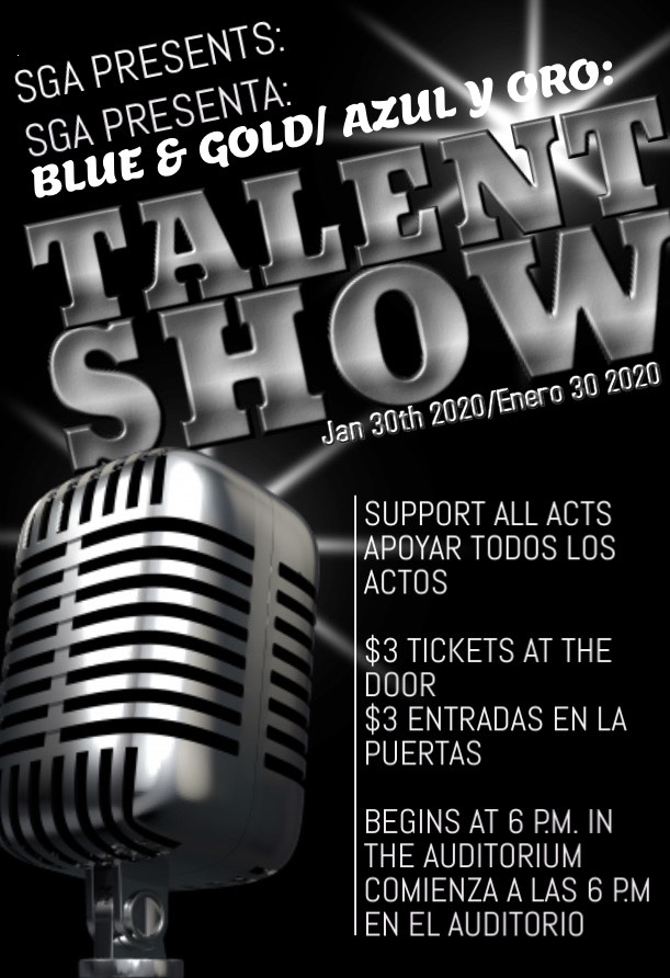 HighPointHigh's tweet photo. High Point's @highpointssga is hosting a talent show Thursday. $3 tickets. Come out and see our talent! #HPUnited #HPUnida https://t.co/CxpeWhS22s