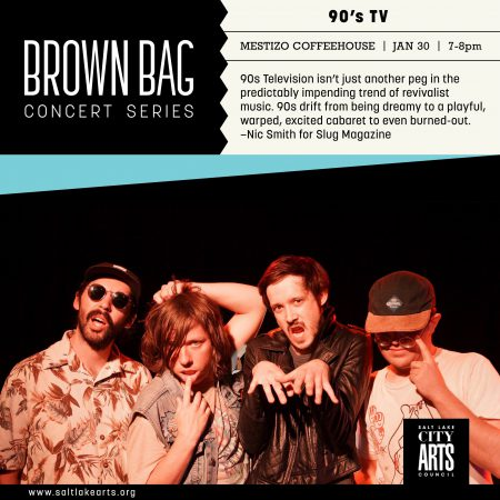 slcecondev's tweet photo. Complete your downtown #Sundance2020 #SSTS2020 experience this week!

The @SLArtsCouncil new Brown Bag Concert Series continues this Thursday 1/30 at Mestizo Coffee 631 W North Temple. @90sTelevision  FREE to the #SLC public! #Arts #FreeConcert https://t.co/ZAwivX2x6s https://t.co/eBCjxNSGoL