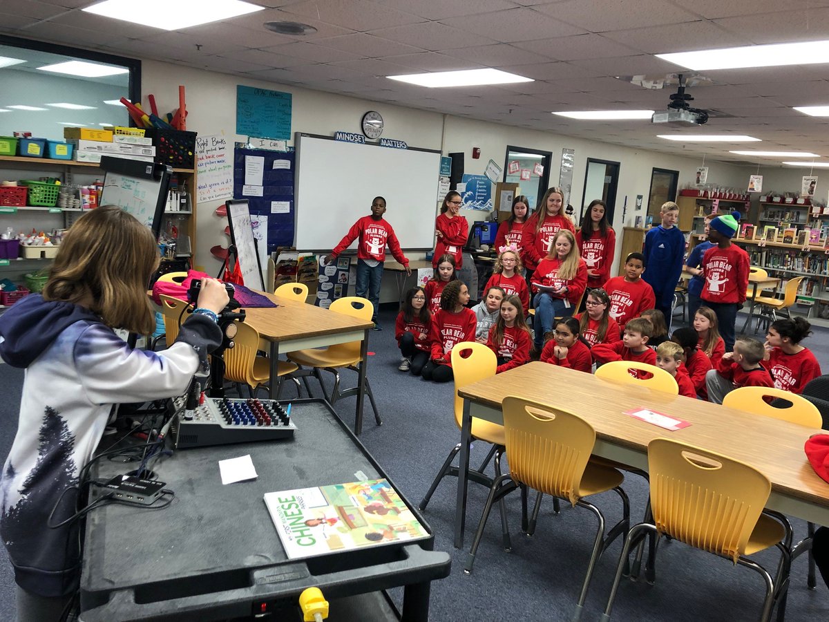 Our fifth grade plungers were on Beamer's Broadcast this morning to talk about their experience in this years #PolarBearPlunge