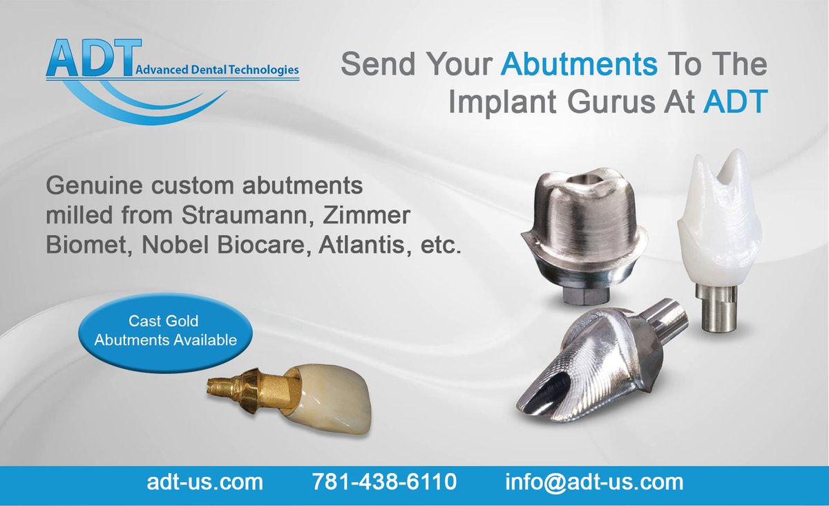 AdvDntlTech's tweet photo. https://t.co/s7esQKGWWu

#ADT #AdvancedDentalTechnologies #CustomAbutments #SendUsYourScans #SendUsYourImpressions #AdvancedDentalTech  #LoveOfTeeth #ToothArt https://t.co/vIuiVtgFfa