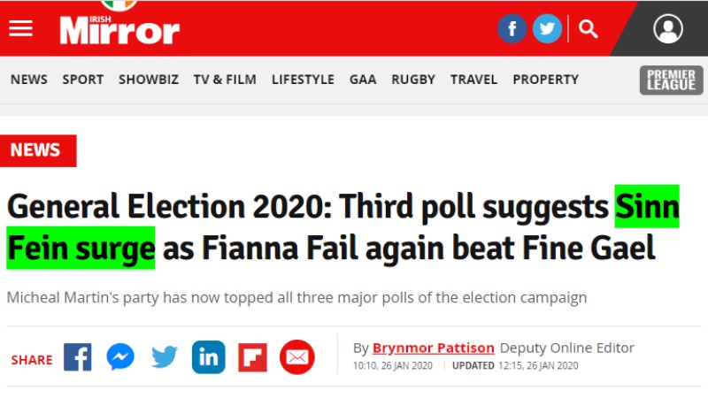 Jeggit's tweet photo. "Sinn Fein surge," you say?!
Music to my ears! #YesUnity #Think32
@SJTHolland @sinnfeinireland https://t.co/MwMxSv9GJW