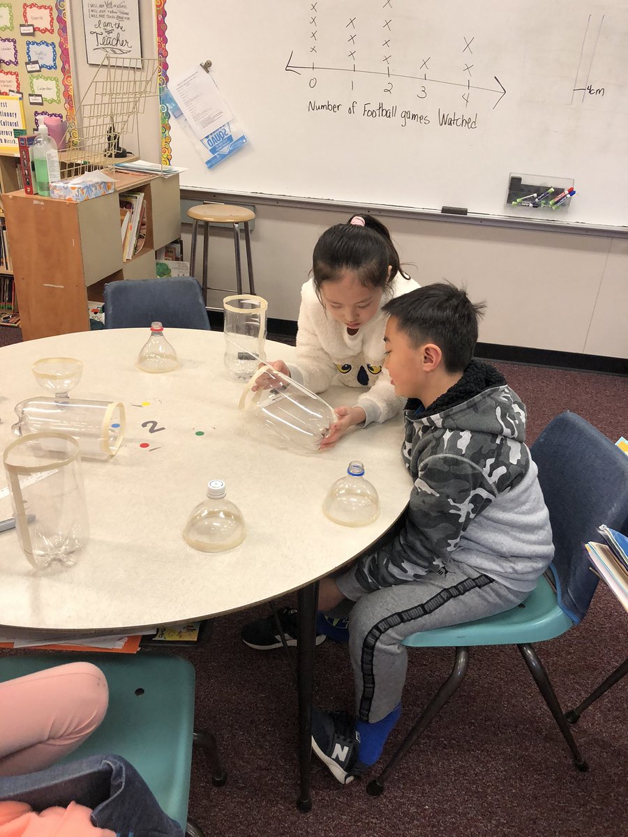 Marking our rain gauges!  We can’t for more precipitation !