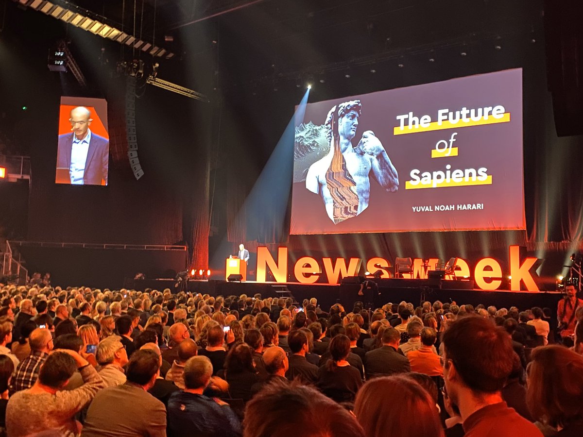 Enabling the future of #retail by day. Exploring the future of Sapiens by night. A matter of understanding the broader perspective we’re working  in. Thanks for bringing Prof. Harari to Antwerp <a href="/NewsweekBelgie/">Newsweek België</a>