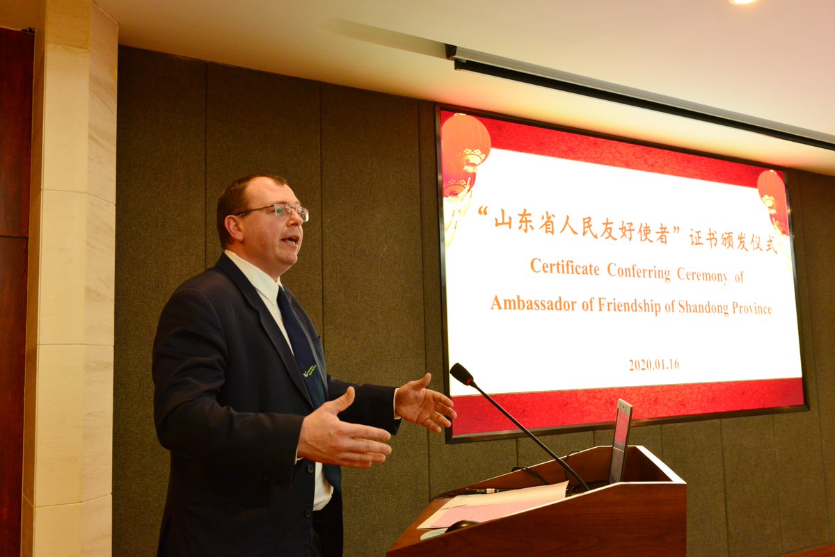 Frédéric Francis, Professeur <a href="/AgroBioTech/">Gembloux Agro-Bio Tech</a> <a href="/UniversiteLiege/">Université de Liège</a> nommé « Ambassador of Friendship of Shandong Province» et expert « Green control of crop pests » en Chine