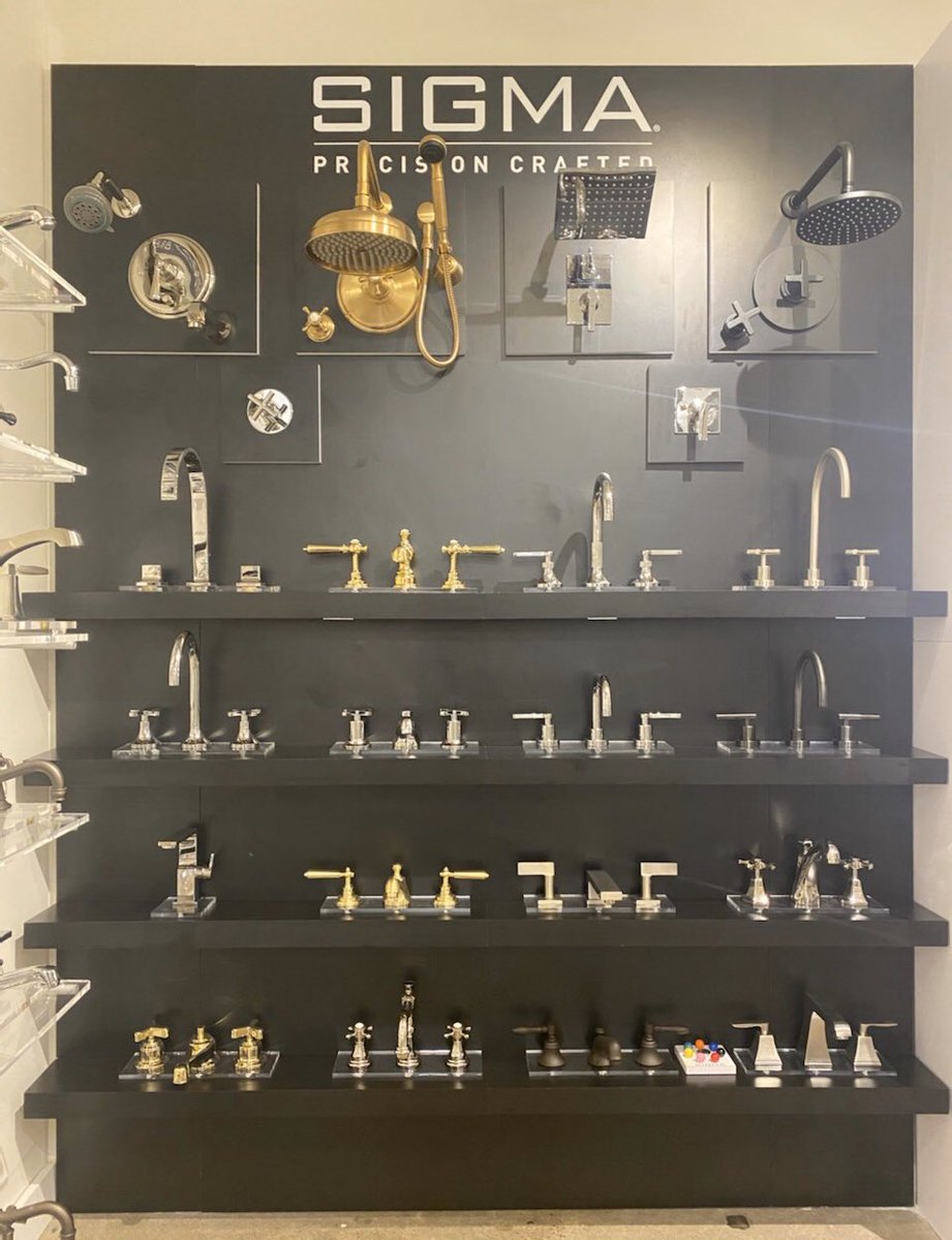 AlphaSalesCo's tweet image. Sigma and all of their designer finishes are now on display at Waterware Showroom in Hartford CT.  Go check them out! #designerfaucets #luxurybathroom #luxurybathrooms