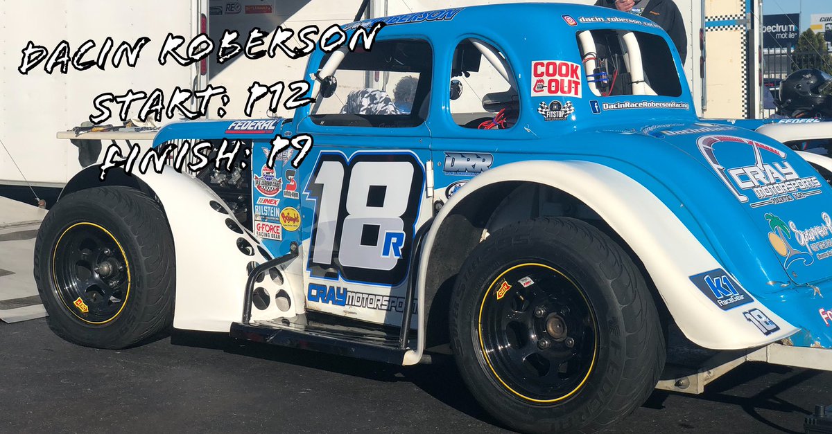 FitStopPerform's tweet photo. π Round 6 of the @USLegendCars #CookOutWH at @CLTMotorSpdwy resulted in another top-10 for @DacinRace! π https://t.co/EZGpqh2D6r
