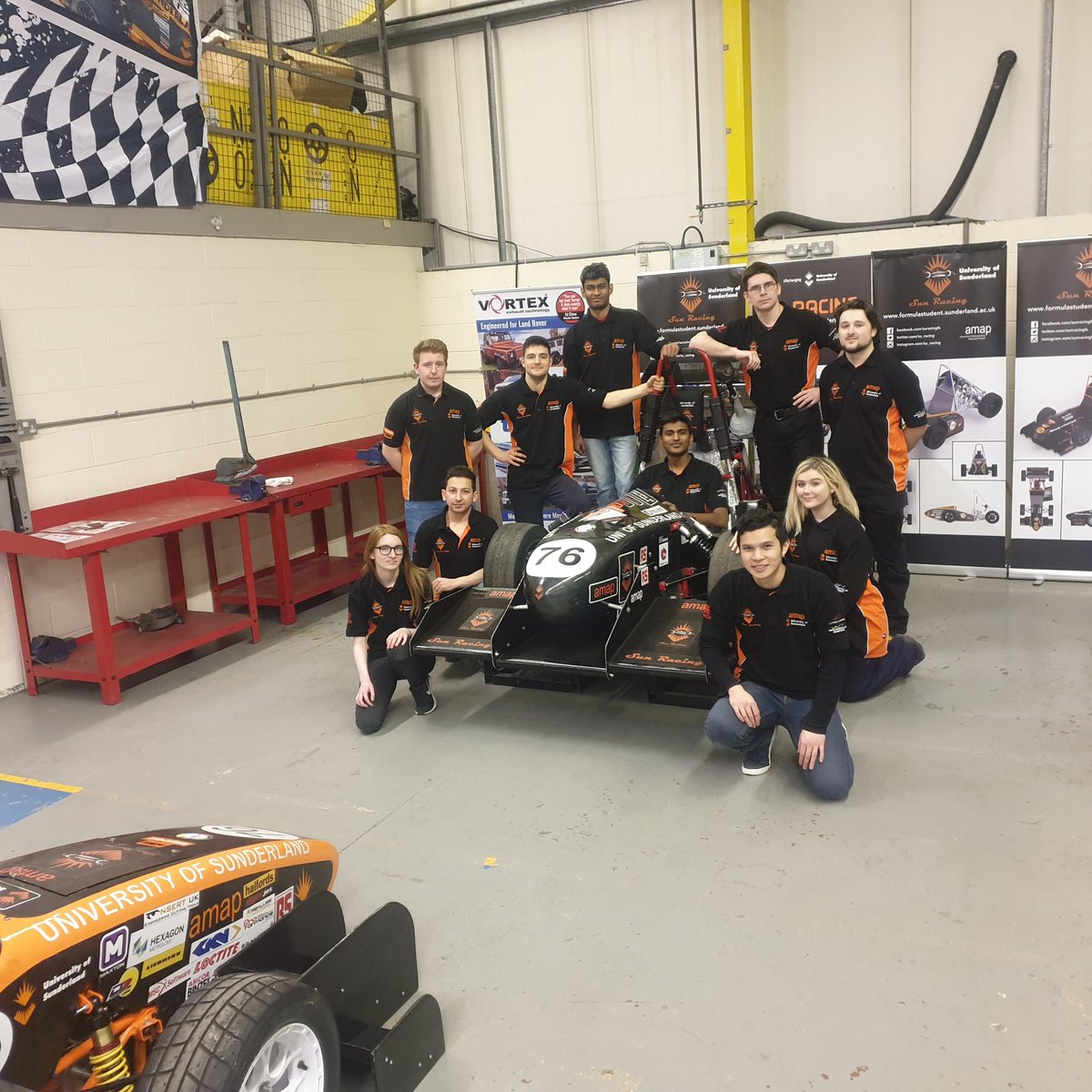 SUNRacingfs's tweet photo. Absolutely spectacular night at the workshop tonight with the team! Great work tonight, guys!

#LetsGo76 https://t.co/ciwm3EXlRw
