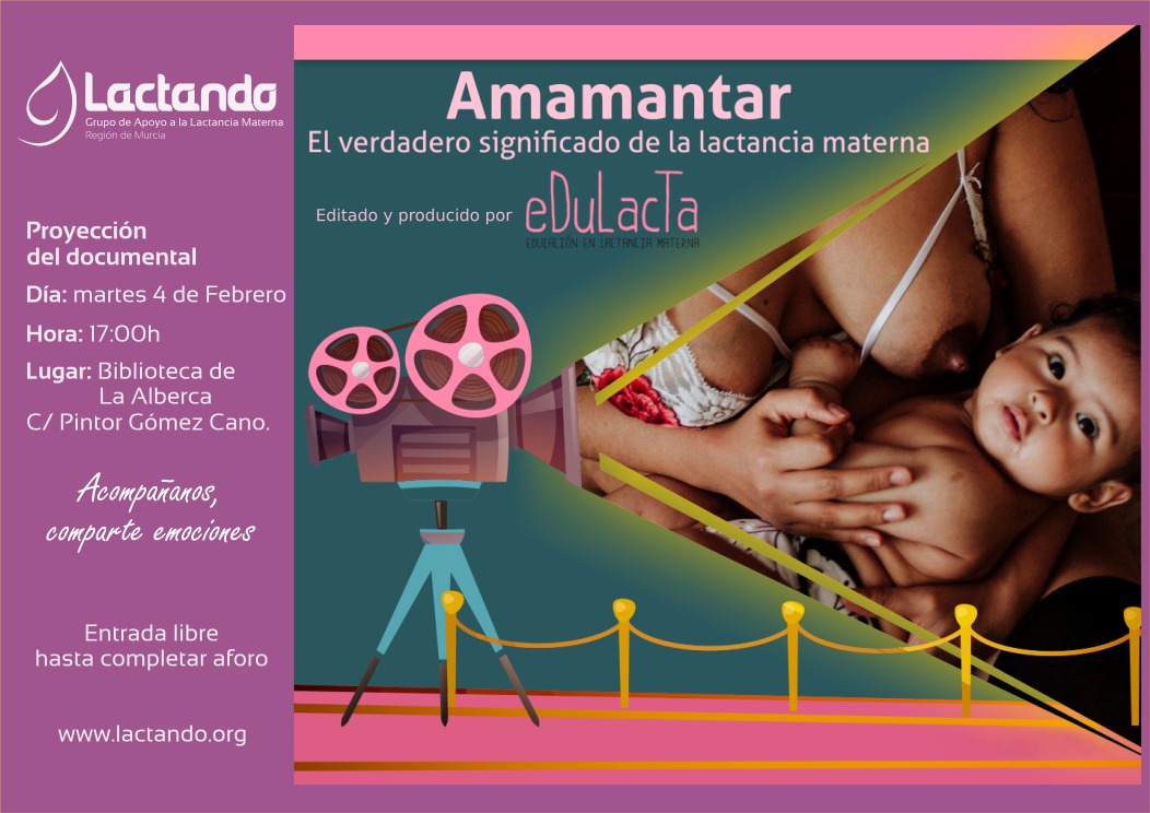 lactandomurcia's tweet photo. ¡Buenas noticias!
Proyección del documental "Amamantar, el verdadero significado de la lactancia materna" editado y producido por #edulacta.

¡Os esperamos!

Entrada libre hasta completar aforo. No es necesario ser socia.

+Info: https://t.co/1YCM3JTNIr https://t.co/buOIqDmN90