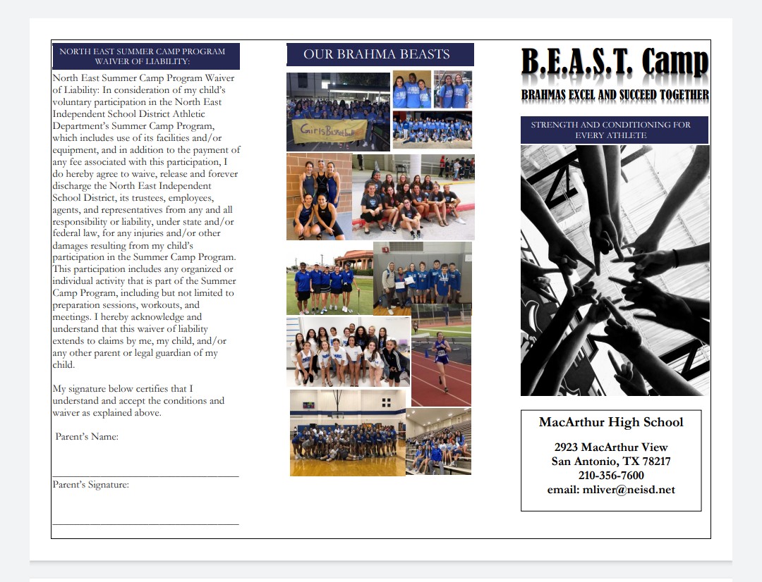 MacBrahmaVB's tweet photo. Interested in strength and conditioning this summer? Check out this year's BEAST camp flyer and register for any, or all, of the six weeks we have to offer! #wearemac @BrahmaNation @RealBrahmaPride https://t.co/jcKMXnEwXl