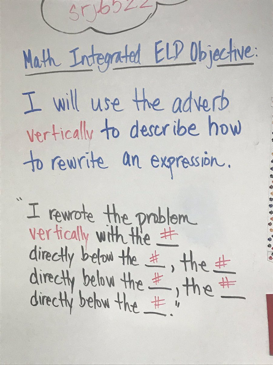 PSLinguist's tweet photo. I had the pleasure of observing @olivestreetaesd #emergentbilingual students expanding their academic English skills through #IntegratedELD during #math. Check out these great examples! #AmazingAESD https://t.co/FpZI8Kys6V