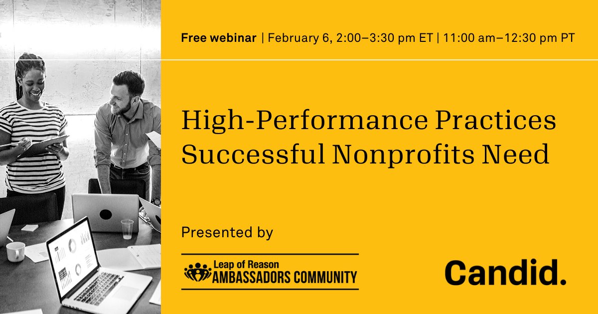 cecollins's tweet photo. Join @LeapAmbassadors  on Feb 6 to hear real-world examples of organizations using #PerformanceImperative and #PerformancePractice to ultimately improve results for the people they serve. @GrantSpace #CandidLearning 

https://t.co/cZknYryoPq https://t.co/WXq48avAj9