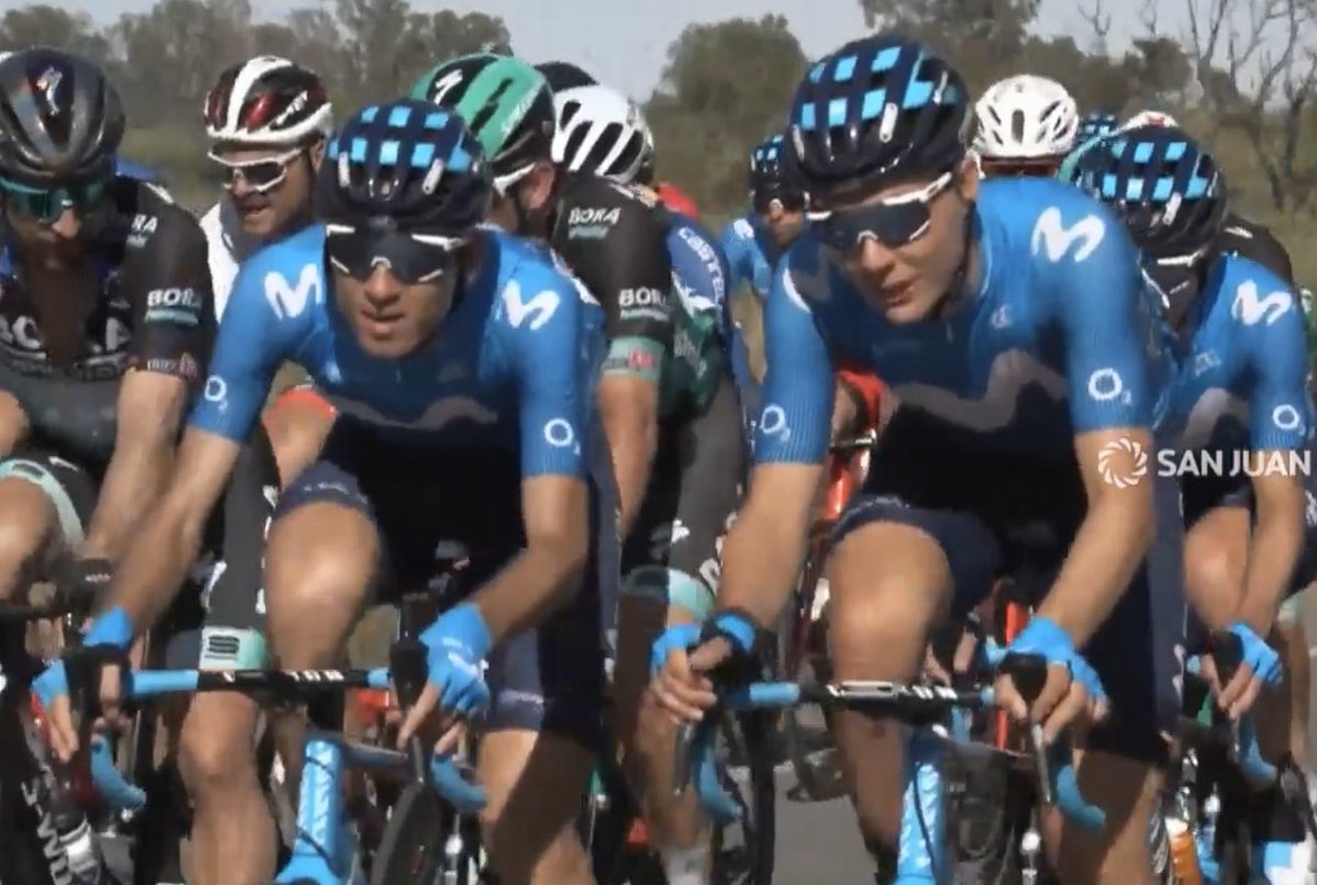 Movistar_Team's tweet photo. 👦🏻👦🏼 Dos de nuestras grandes esperanzas de futuro comparten debut como ciclistas WorldTour en la @vueltasanjuanok: @ini_elosegui y @johanjacbs. Un disfrute veros dar vuestros primeros pasos en la máxima categoría, incluso al otro lado del mundo. #RodamosJuntos 💙💪 #VueltaSJ2020 https://t.co/IYspQ9BXKy