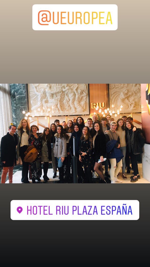gema_delcerro's tweet photo. Máster class #eventprofs alumnos @CiclosUE Alojamientos Turísticos  @UEuropea Cortesía @RiuHoteles #RiuPlazaEspaña
Muchas gracias a todo el equipo por participar en formación de futuros profesionales #MICE https://t.co/nwUdbwbQf1