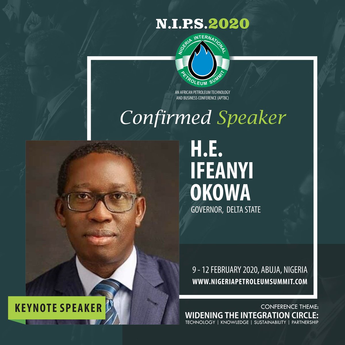 chisomakah's tweet photo. His Excellency @IfeanyiOkowa - Governor of #DeltaState will deliver a Keynote speech at the @PetroleumSummit 

The #NigeriaPetroleumSummit will truly be a huge strategic event for the oil and gas sector! https://t.co/Dje3BYaMWI