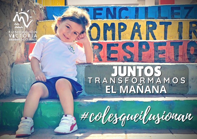 JuanAguilarT's tweet photo. "Los alumnos son los protagonistas de la acción educativa, promoviendo el trabajo cooperativo y animando sus iniciativas." @fvictoria_es #ProfesComprometidos con la escuela y la sociedad para construir un mundo más fraterno, solidario y sostenible. #colesqueilusionan https://t.co/FK5TXMqjQn