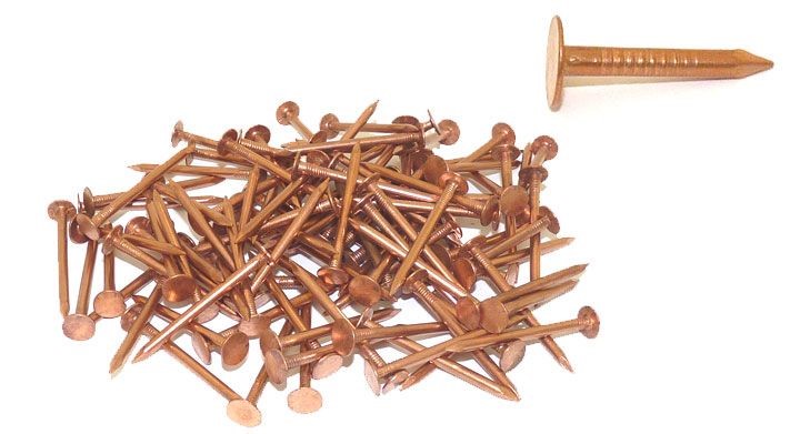 fastenerusa's tweet photo. Sturdy, rust-resistant, and ever-reliable, FastenerUSA's #CopperNails are ideal for Slate Roofs and Tile Roofs, whether your aim is to fix broken roof tiles or install a new roof. Learn more here: https://t.co/R4ul2OeSjV https://t.co/lR8JqKw9Ph