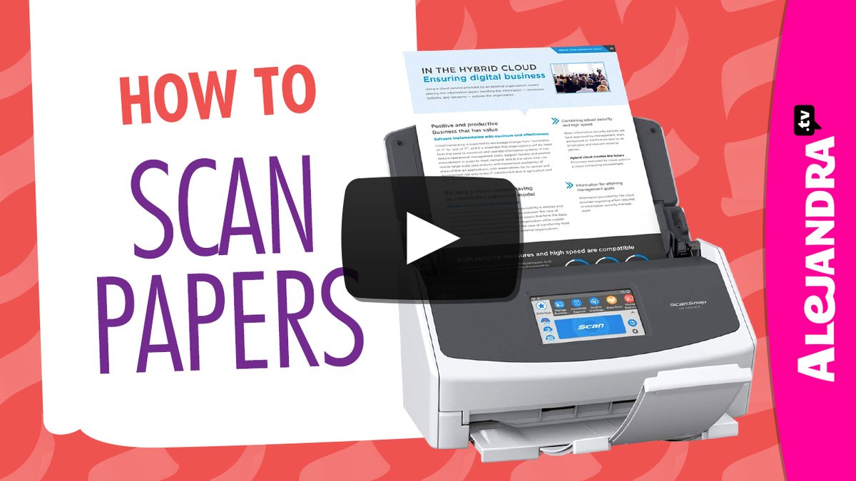 OrganizeAndFlow's tweet photo. [NEW VIDEO] Best Scanner to Go Paperless @ScanSnap   Watch here -> https://t.co/PCnbUM2R1I https://t.co/a0DUplQ7JA