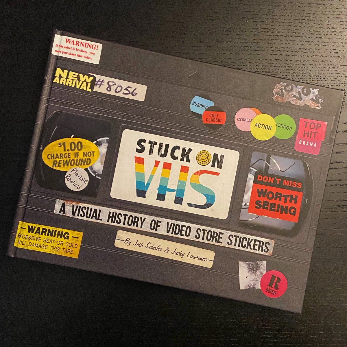 MovieDumpster's tweet photo. Just got our copy of @stuckonvhs and it is BEAUTIFUL. @lunchmeatvhs and @jackyboyphoto crushed it! If you missed out on these, word on the street is a second printing is in the works, so keep your eyes peeled! Speaking of peel, we have some stickers to peep 👀👀👀  #stuckonvhs https://t.co/lpjGwDGlD4