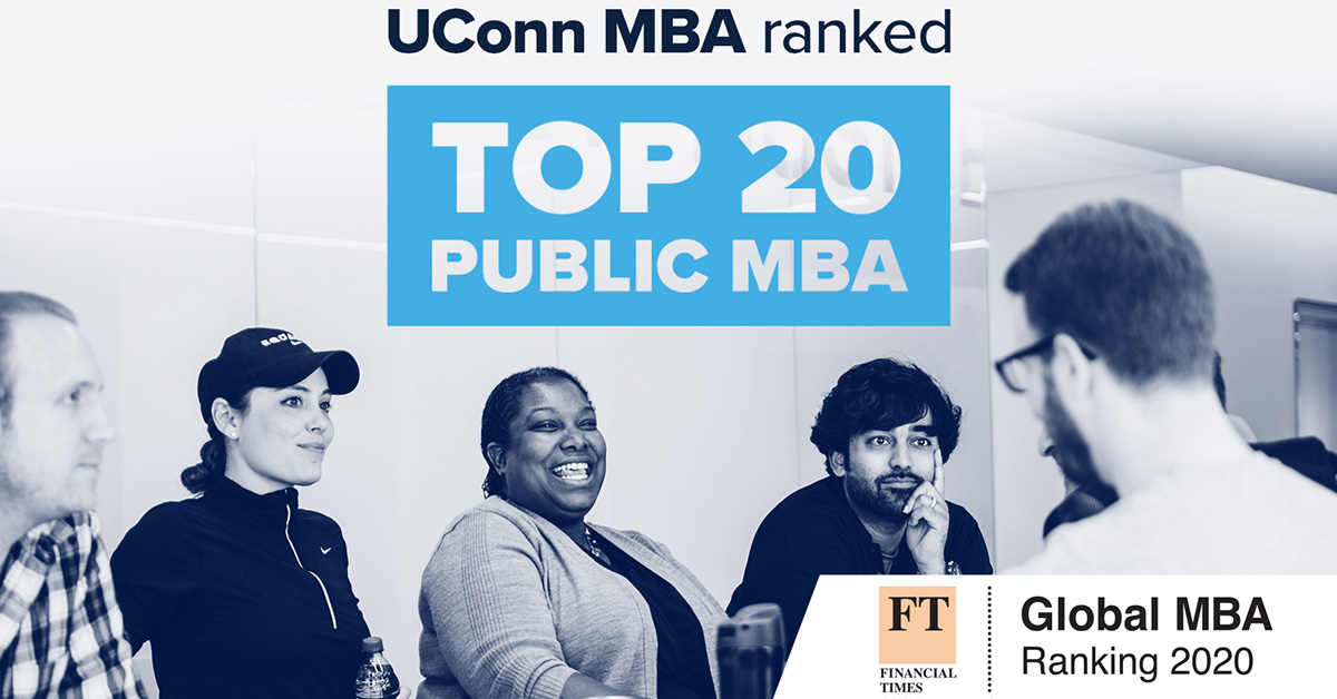 UConnBusiness's tweet photo. We are very proud to be a top 20 Public MBA program, as ranked by @FT. Congratulations to the faculty, staff, and students, whose hard work propels us to new heights, year after year. https://t.co/6QZ5rWAaMB https://t.co/8ihUBwPLEz