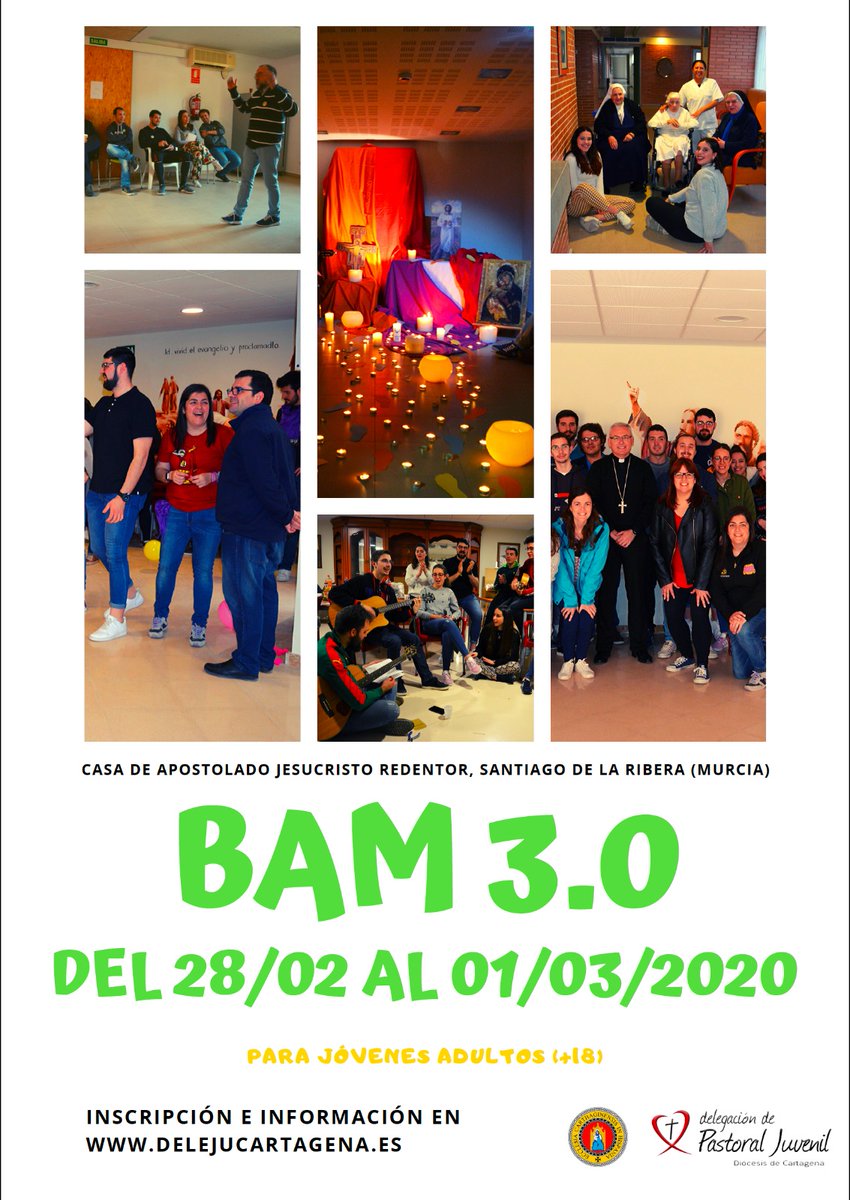 🎉SORPRESA🎉
¡Vuelve la tercera edición del BAM (Busco Algo Más)! Resérvate esta fecha 👉🏼👉🏼  del 28 de febrero al 1 de marzo ⚠️ ¡Plazas limitadas! ⚠️ Inscripciones en delejucartagena.es