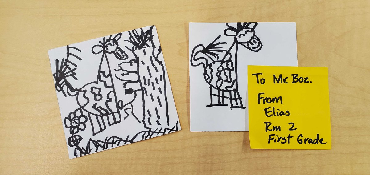 Lab Teacher Basilio, aka "Mr. Boz", received this awesome artwork from one of his students. It's based on one of our computer drawing projects. Looks great Elias!