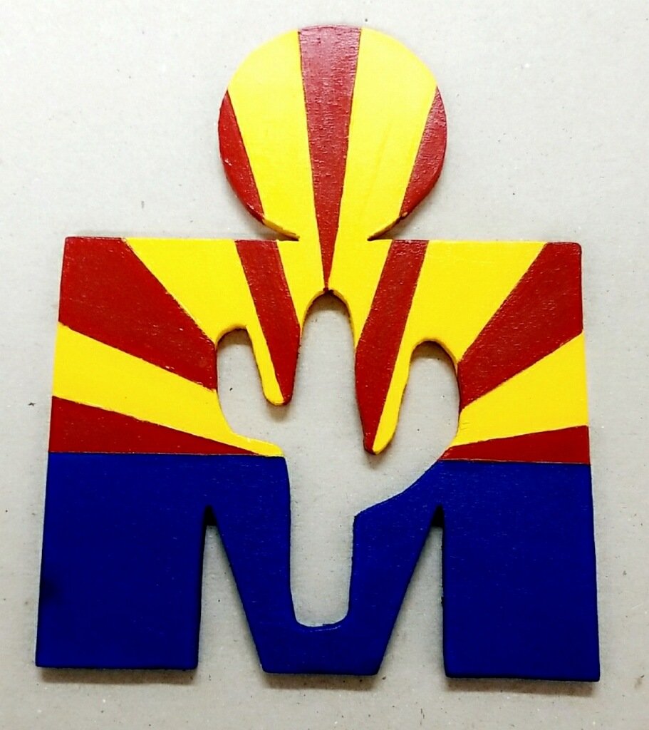 Nothing is more personal than handmade gifts and today my friend presented me with these Wooden Ironman Plaques. They are amazing and so beautiful!! #IMAZ2019 #IMTX2017 #jennscraftworks