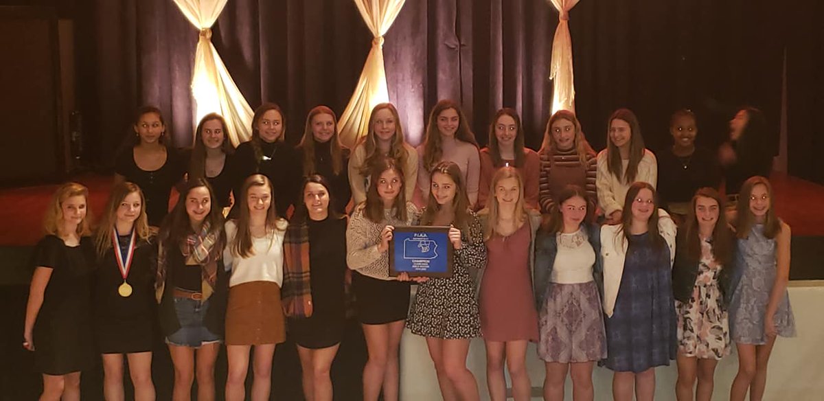 2019 WAHS Girls Soccer Team Banquet, 4th consecutive District 2/4 Class 3A Championship.
Award Winners: Matayah Deitrick, Adelia Engel,
Kailee Helmrich, Lila Vogelsong; Hannah Myers, Mallory Pardoe, Abigail Berthold and Most Valuable, Katie Penman.  Congrats on a great season!