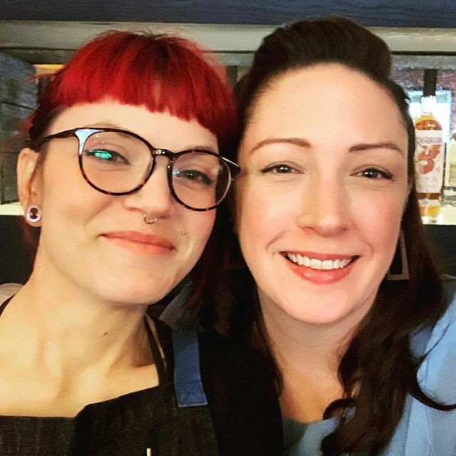 Very proud of these two #southernbelles for holding it down at #teamhidi8 last night!! @givingkitchen @southernbelleatlanta <a href="/aswdistillery/">ASW Distillery</a> ift.tt/30X4lJz