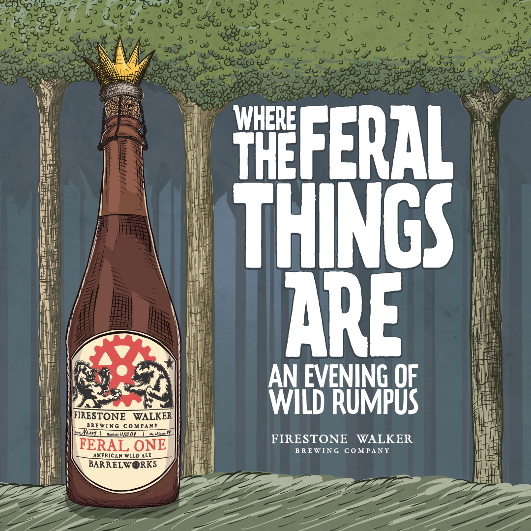 FirestoneWalker's tweet photo. Tickets for our 'Where the Feral Things Are' dinner + wild ale event go on sale TOMORROW, Tuesday, Jan. 28 at 9am PST. Event is Friday, Mar. 6 at our #Barrelworks facility in Buellton, CA. https://t.co/zBV8h2iew6 https://t.co/6rgH2IOk3w