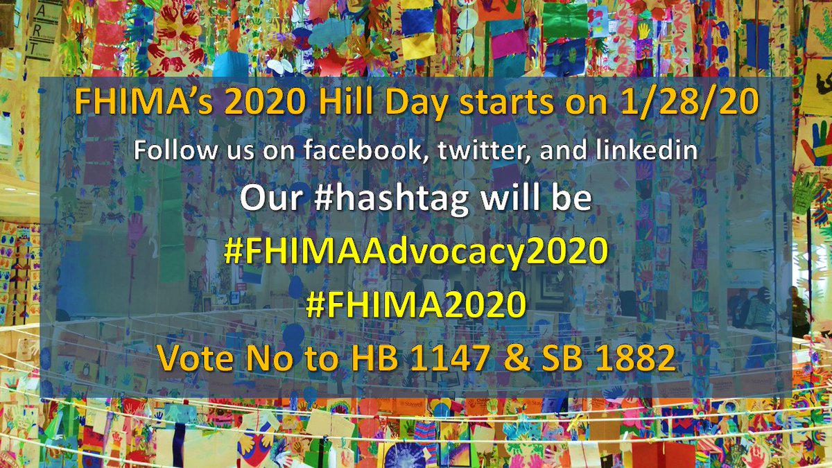 Phillip_HIM's tweet photo. Please SHARE &amp; TAG your day with us tomorrow with these official hashtags. Call/Email your legislators today and say NO to HB 1147 and SB 1882. For more information on how you could help, click on this link: https://t.co/Eb97jheCzb #FHIMAAdvocacy2020 #FHIMA2020 https://t.co/QE4vZJYH9U