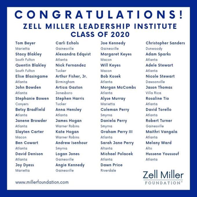 ArthurFisherJr's tweet photo. This weekend’s kickoff summit for the #ZellMillerLeadershipInstitute was amazing. I received an opportunity to meet & interact with impactful leaders! Can’t wait for the next summit!
#ZMLI2020 #GovernorZellMiller #ShirleyMiller #GeorgiaGovernor #GovernorNathanDeal #SandraDeal https://t.co/FEvqkovysV