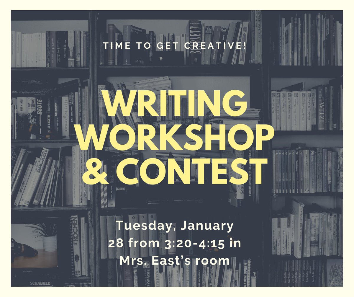 sondermshs's tweet photo. Want to write for Sonder but don’t know where to start? Mrs. East is hosting a writing workshop and contest tomorrow, and the winner gets a prize! Don’t miss it, there will be food!! https://t.co/1sM5RplUpS