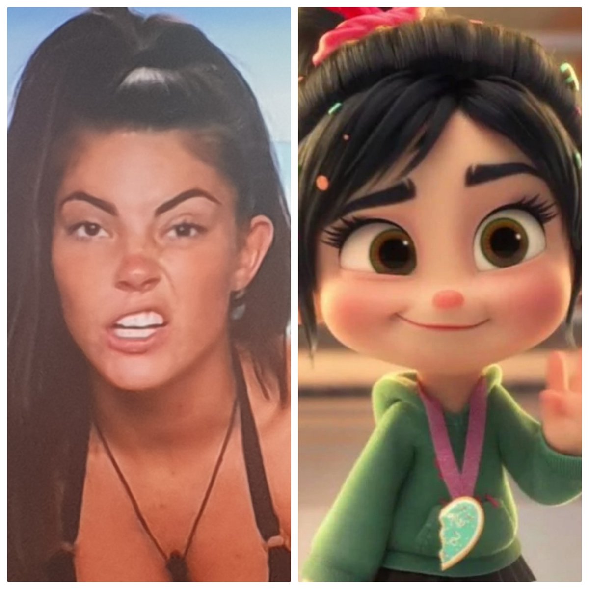 Sallylwhite91's tweet photo. Petition for Rebecca to play Vanellope in the live action movie.
#LoveIslandUK #LoveIsland #wreckitralph https://t.co/Z73vjGJckJ