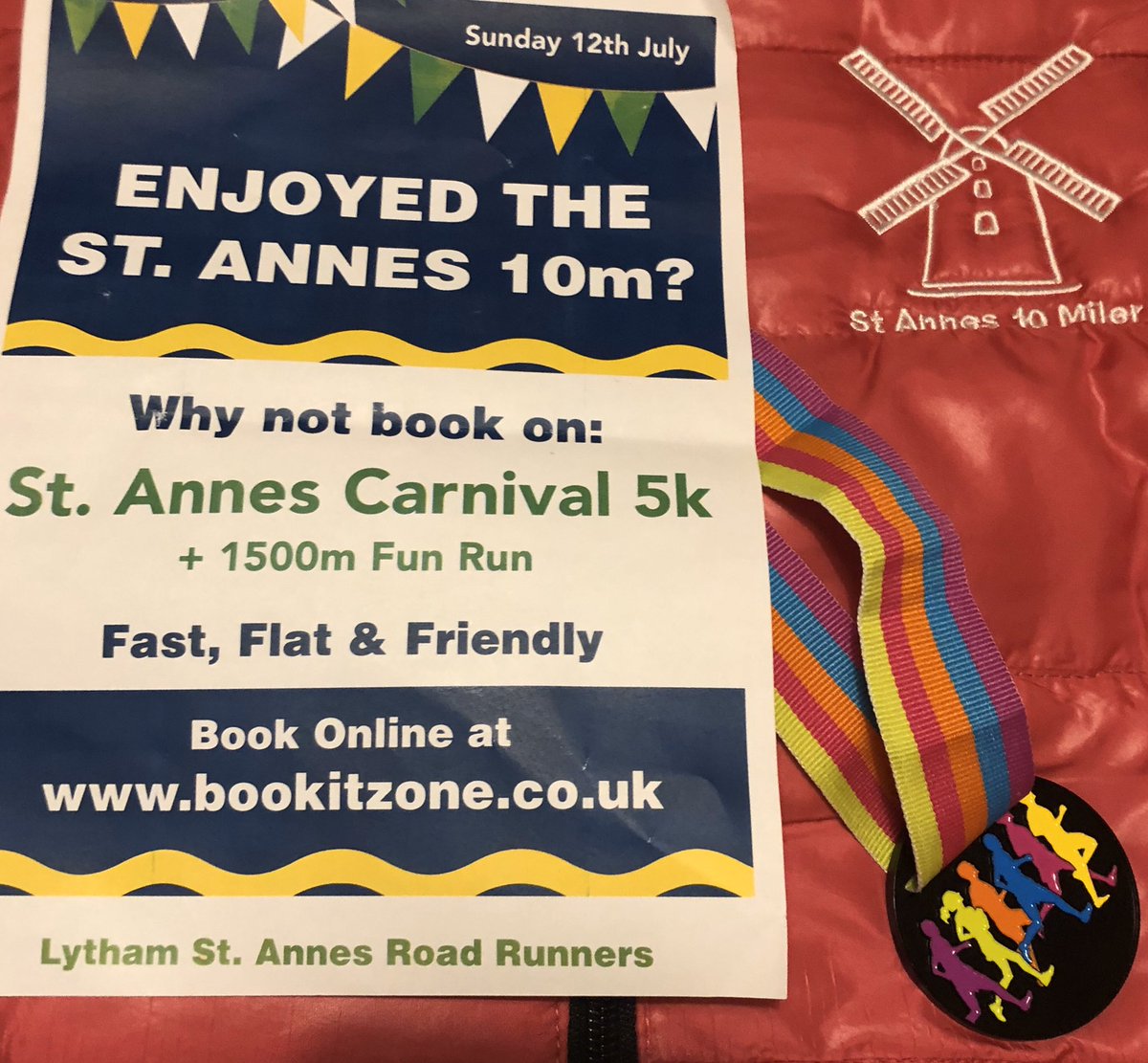 Enjoyed the St Annes 10 miler yesterday? Then enter St Annes Carnival 5k &amp; children’s 1500m on Sunday 12th July via bookitzone #running #run #stannes #5k