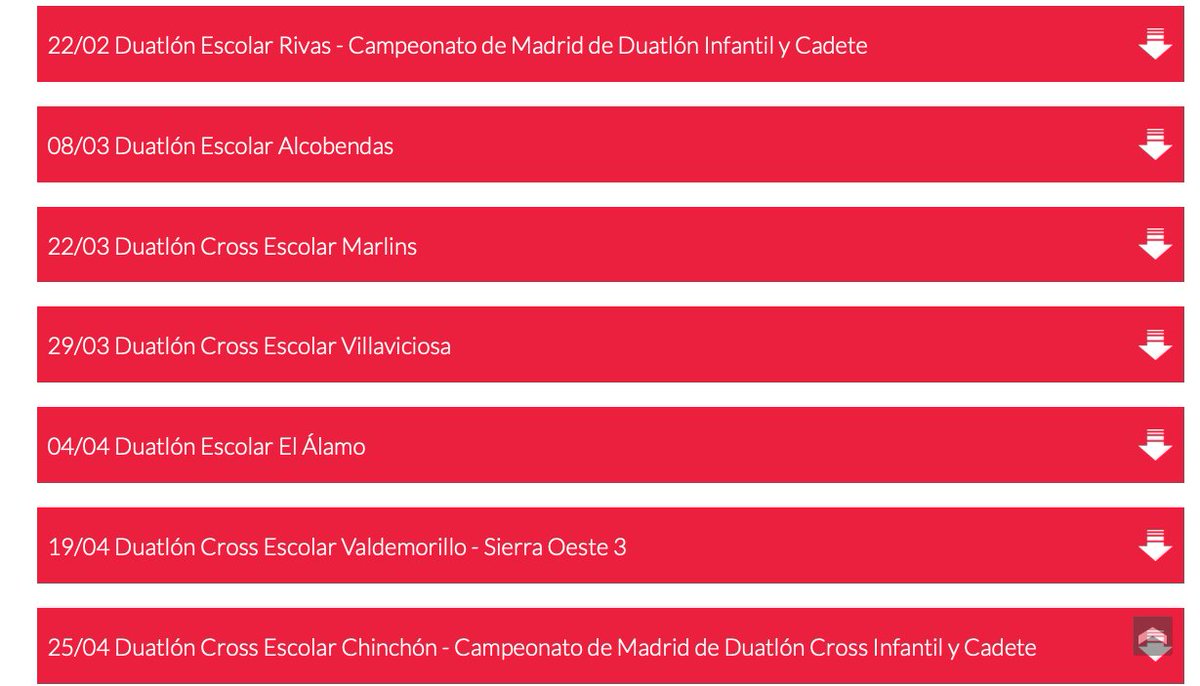 FMTriatlon's tweet photo. El sábado 22 de febrero comienza la edición 2020 #CircuitoTriatlónEscolar, que este año consta de 12 pruebas entre febrero y junio.
Compartimos calendario y escuelas madrileñas de triatlón.
https://t.co/6XZ4gupAtz
https://t.co/3xJhwh4Pr4
#TriatlónMadrid
@ufedema @deportecmadrid https://t.co/7g85JMkx6b