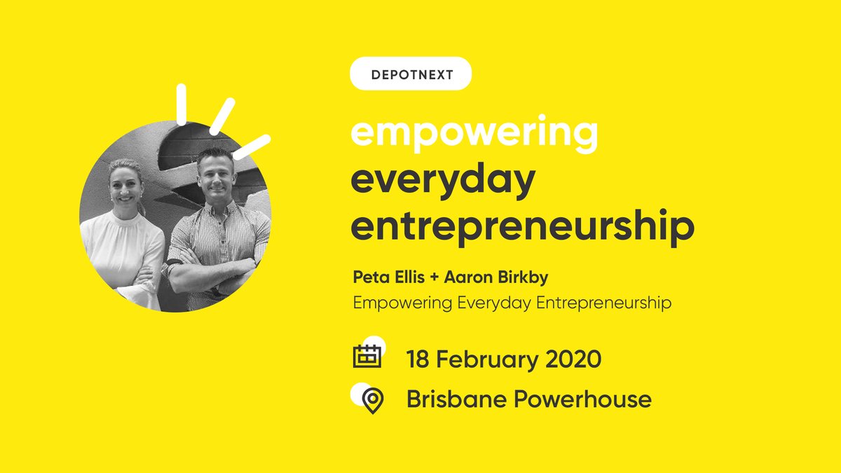 business_DEPOT's tweet image. Peak Persona’s Peta Ellis &amp;amp; Aaron Birkby will share how they help enable everyday entrepreneurs &amp;amp; individuals unlock their full potential, build grit &amp;amp; prioritise their well-being. All at the upcoming #DEPOTnext on 18th February. Don’t want to miss this: bit.ly/2R9B2Pf