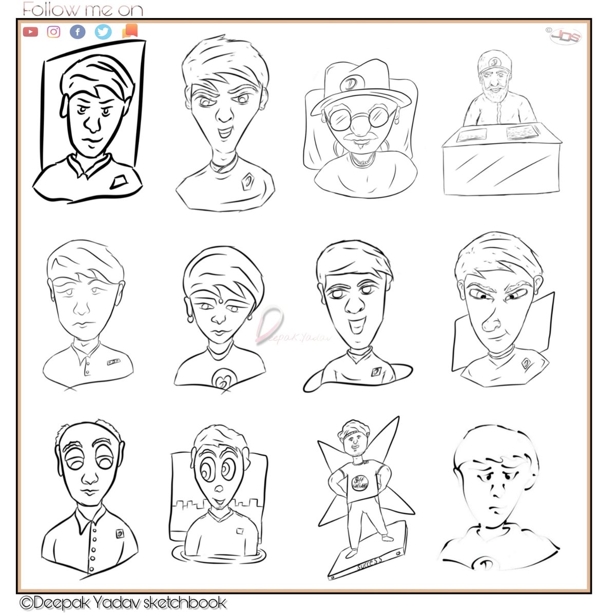 Deepaky567's tweet photo. Character illustration work's
Practice works
Deepak Yadav ( D )
©Deepak Yadav sketchbook
#Deepak_sketchbook #Deepakyadavsketchbook #Deepakyadavwork #Deepakyadavworld #Dartworld #artcollection #cartooncollection #cartoon #artindia #illustration #artlover #vartaknagar #thane #art https://t.co/nU5wM6Iufj