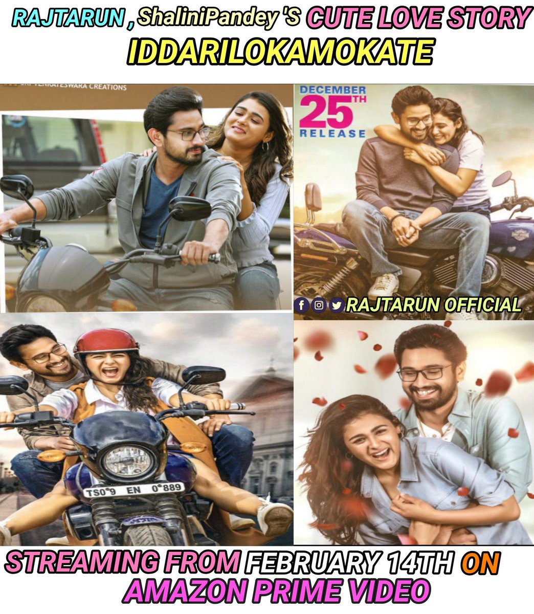 bsiddhu1996's tweet photo. #RajTarun #shalinipandey's cute love story  #IiddariLokamOkate Streaming From February 14th On #AmazonPrimeVideo

@itsRajTarun @ishalinipandey @SVC_official @MickeyJMeyer #GRKrishna @adityamusic @PrimeVideoIN https://t.co/Z4qwEiEV6q