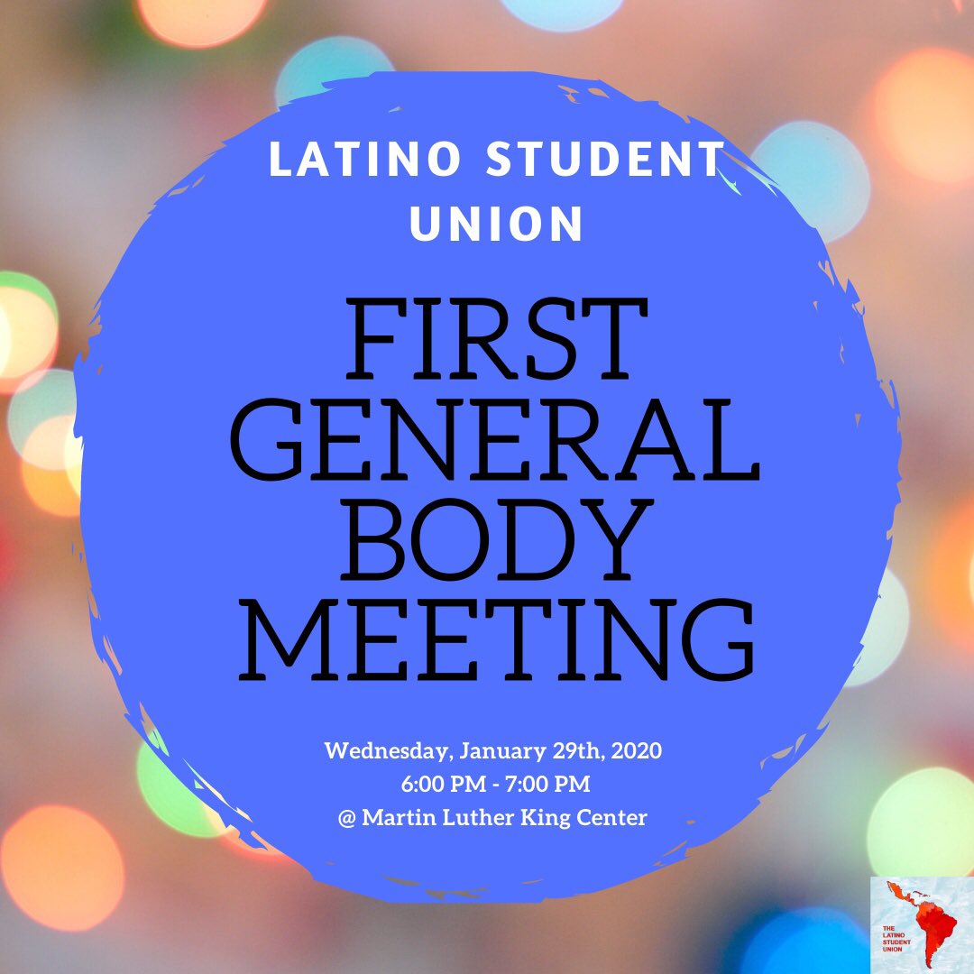 First meeting of the semester this WEDNESDAY!! 6pm-7pm @ the MLK Center 🤪
