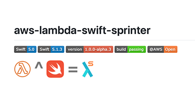 AndreaScuderiSE's tweet photo. #SwiftSprinter receives $1,000 in Credits from @AWSOpen. It's time to show the💪 of #Swift on #AWSLambda. Reinventing #Serverless with a #TypeSafe #Secure #Fast🚀♥️language. #ServerlessSideSwift #ServerSideSwift #FullStackMobileNative #SwiftRevolution
https://t.co/Hb1dXbg4Rt https://t.co/DcY46XyNWy