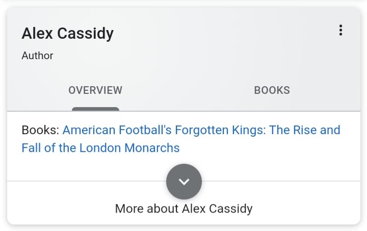 alexcass91's tweet photo. Cool/surreal moment discovering I had a knowledge panel on Google for #forgottenkings (and subsequently claiming it). When former and current jobs collide. https://t.co/EZsWWrBWxe