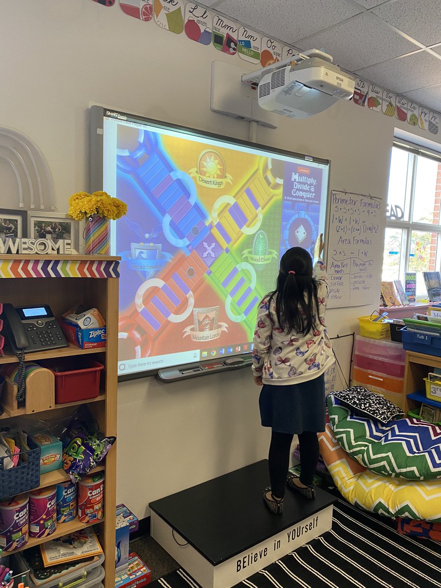 MrsVsChaos's tweet image. After reviewing all of our current and upcoming geometry vocab, tutorial kiddos decided to review multiplication and division with @LakeshoreLM #MultiplyDivideandConquer #SmartBoardGames #findthejoy