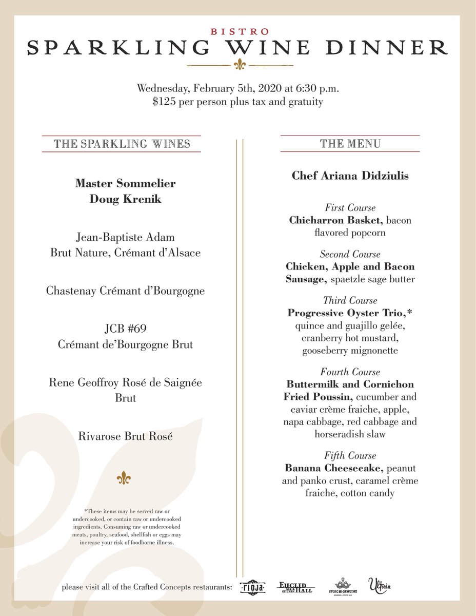 Just ten days left until our incredible wine dinner with Master Sommelier Doug Krenik. Space is limited! Make your reservation today!