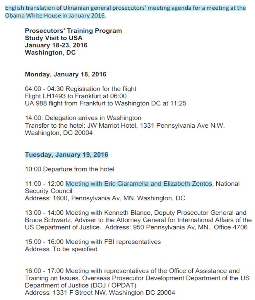 "On January 19, 2016, there was a meeting between Obama Administration officials and Ukrainian prosecutors" -  @PamBondi  @jsolomonReports has published that meeting agenda and called "attention to the NSC organizer of the meeting". (h/t  @15poundstogo)  https://johnsolomonreports.com/responding-to-lt-col-vindman-about-my-ukraine-columns-with-the-facts/