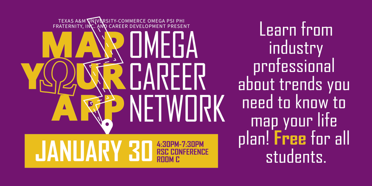 etamuhirealion's tweet photo. Come out and Map Your App with Career Development and the Theta Theta Chapter of Omega Psi Phi Inc. THIS THURSDAY!😎 
Check out the full list of professionals and Alumni that will be joining us: 
https://t.co/rs5LGqWkBP https://t.co/DxntxVJSKS